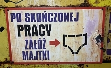 Tablice w kopalni złota Złoty Stok