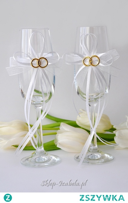Kieliszki ślubne dla Młodej Pary