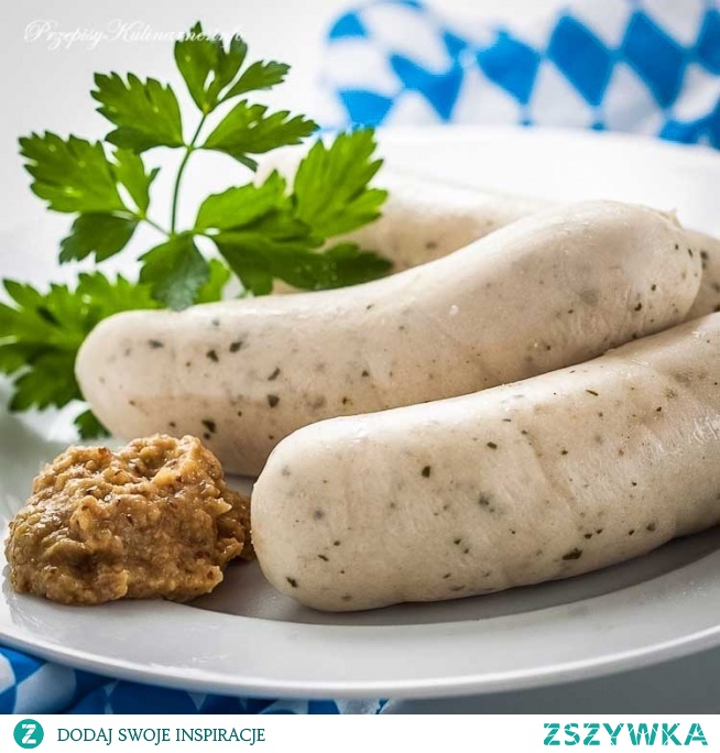 Pieczona biała kiełbasa