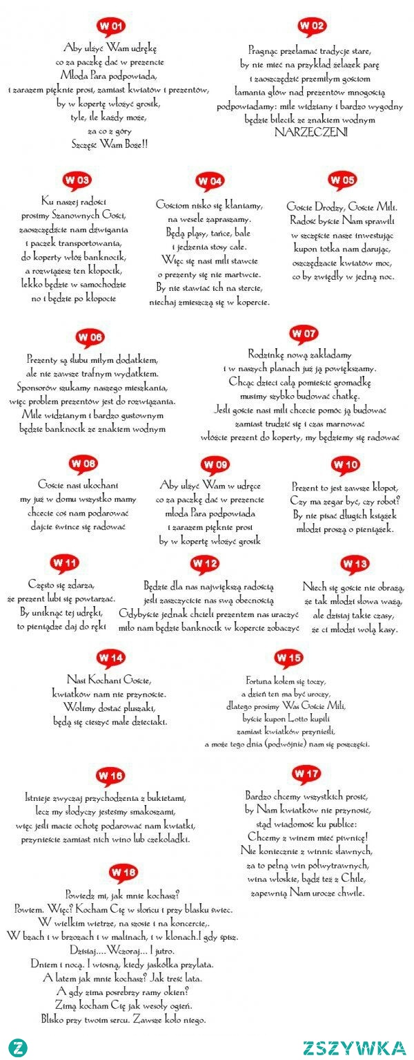 teksty do zaproszen