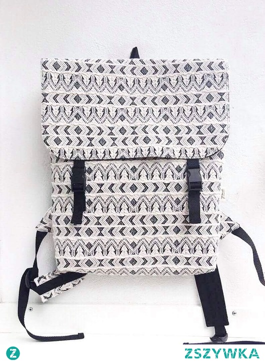 Plecak wzorzysty krem