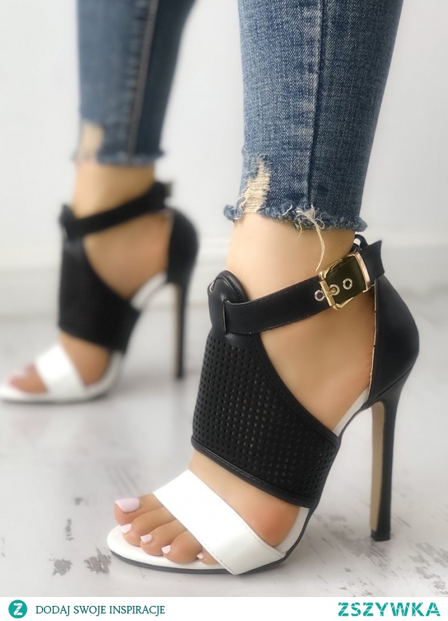 Contrast Color Buckled Thin Heeled Sandals 
Rozmiar: US4.5, US5.5, US6, US7, US8, US8.5, US9.5, US10, US11
Kolor: black