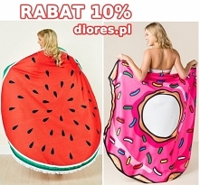 #Ręczniki na plażę donut i arbuz teraz z kodem Lato10 - 10% taniej!