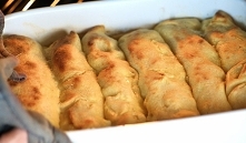 Zapiekane pierogi z jabłkami