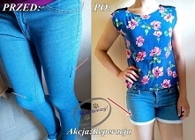 Co zrobić ze spodniami, które mają plamy nie do zdarcia? Nie wyrzucać!
Długie spodnie można z powodzeniem przerobić, np. na krótkie szorty. Ponadto, nogawki można ozdobić kontra...