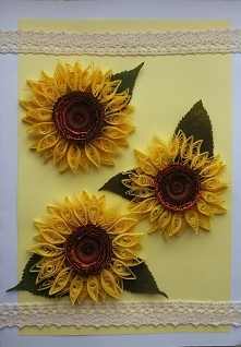 Moje słoneczniki quilling