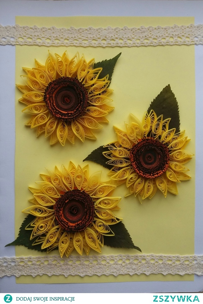 Moje słoneczniki quilling