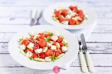 sałatka z arbuza z serem