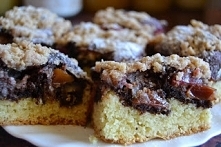 Śliwkowe ciasto z czekoladą