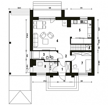 Lerka to projekt domu, który doskonałe łączy tradycyjną architekturę z elementami nowoczesności. Wielkim atutem tego domku jest jego prostota zarówno w formie jak i funkcji użyt...
