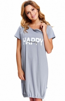 Dobranocka TCB.9504 koszula mama Komfortowa koszulka z linii Doctor Nap, przód ozdobiony nadrukiem, rękaw krótki, dekolt okrągły