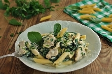 Penne pollo spinaci