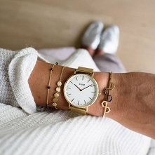 Zegarek Cluse CL18109 Gold/White to klasyczna elegancja w nowoczesnym wydaniu!