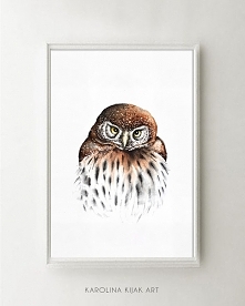 Sowa pójdźka - plakat autorski