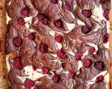 Brownie z serem i malinami / Raspberry Cheesecake Brownie