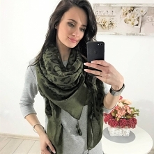 Chustka damska w panterkę