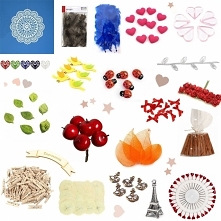 "Co jest potrzebne do robienia zaproszeń ślubnych?" - po kliknięciu w zdjęcie 110 produktów na blogu Mocem