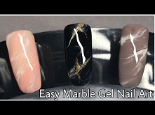 EASY MARBLE GEL NAIL ART | Rose Quartz | Mineral Stone | no sharpies!