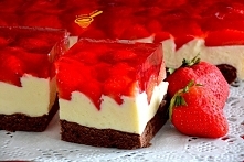 biszkopt z kremem karpatkowym i owocami 

biszkopt:
4 jaja
6 łyżek cukru
1,5 łyżki ciemnego kakao
0,5 łyżeczki proszku do pieczenia
3 kopiaste łyżki mąki pszennej tortowej
szczy...