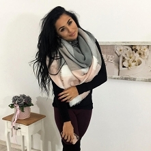 Chustka damska w kratkę