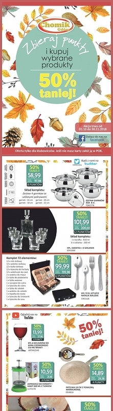 Rób zakupy, zbieraj punkty i kupuj wybrane produkty 50% taniej!  