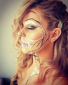 moj makijaż na Halloween 