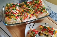 Kopertki naleśnikowe z kurczakiem