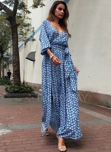 Elegancka sukienka maxi od magdalena60 z 9 października - najlepsze stylizacje i ciuszki