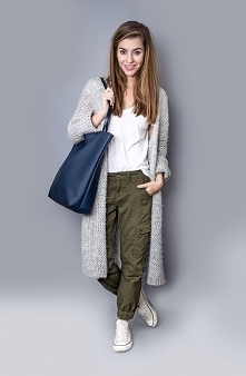 torba basic granatowa krata