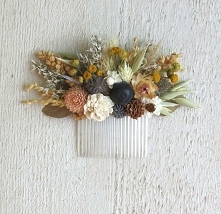 Kwiatowy grzebień do włosów jagoda