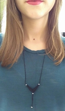 Śliczny naszyjnik macrame. HIT tej jesieni!