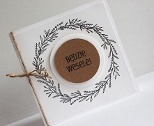 Rustykalne zaproszenie ślubne