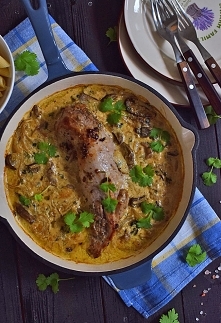 Polędwiczka w sosie grzybowym