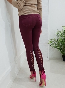 Spodnie AGNET sznurowanie bordo.
Ottanta - sklep online