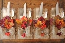 Jesienna dekoracja stołu