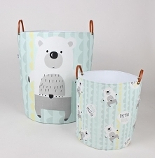 Komplet dwóch pojemników "przytul misia"