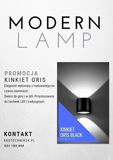 Kinkiet ścienny Oris black