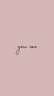 you can.