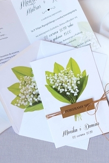 zaproszenia z konwaliami zaproszenianavi.pl