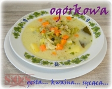 Dziś na stole ...pyszna ...zdrowa ...OGÓRKOWA;D