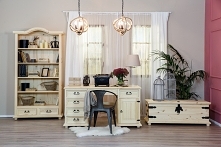 stylowe meble woskowane z litego drewna idealne do biura, gabinetu lub dla nastolatka