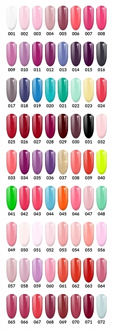 SEMILAC - ZESTAW 5 X LAKIER HYBRYDOWY