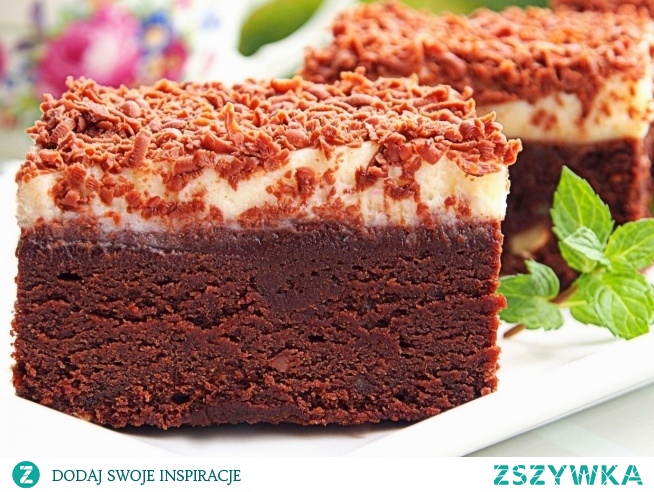 Brownie z kremem mascarpone