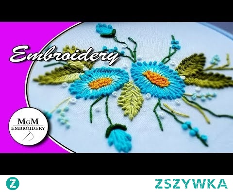 EMBROIDERY: FLOWERS for beginners || ВЫШИВКА: ЦВЕТОЧКИ для начинающих