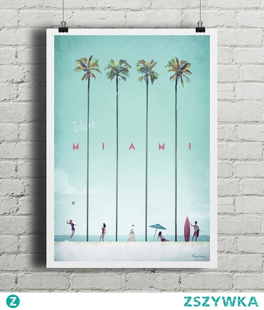 Miami - vintage plakat A3