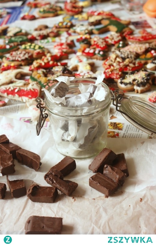 Czekoladowe karmelki toffi