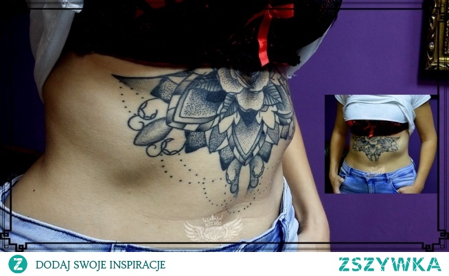 mandala sternum tatuaż