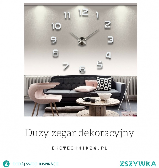 Duży zegar ścienny