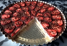 Tarta monte z truskawkami