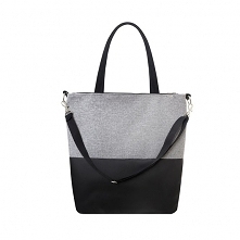 Torba damska czarno - szara
